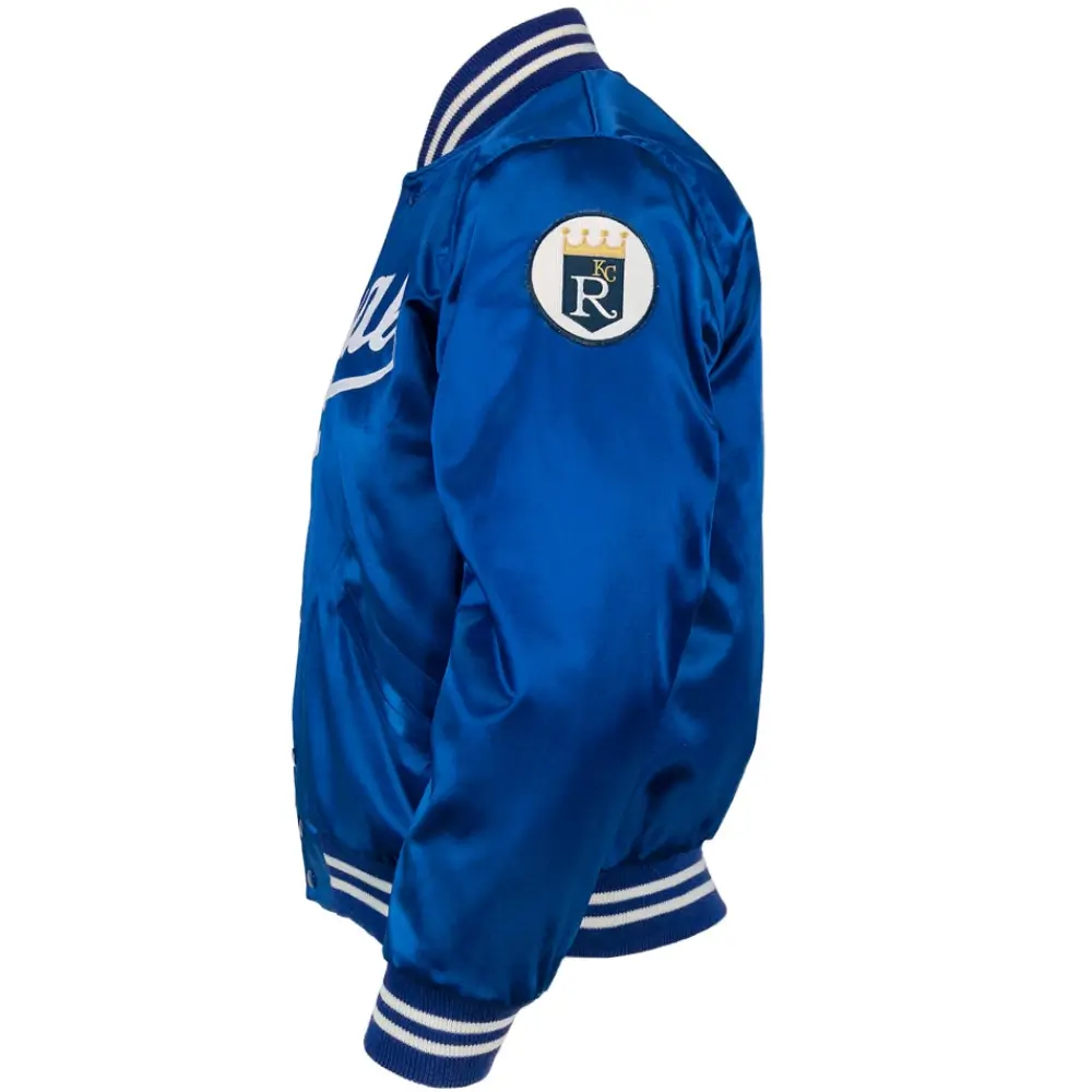 Kansas City Royals Letterman 1969 Authentic Satin Varsity Jacket - Image 5