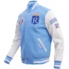 Kansas City Royals Men's Retro Classic Wool & Leather Varsity Jacket - Image 3