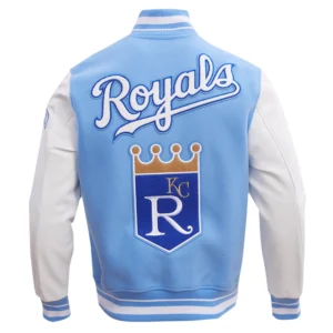 Alternative view of Kansas City Royals Men's Retro Classic Wool & Leather Varsity Jacket