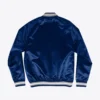 New York Yankees Lightweight Raglan Blue Satin Varsity Jacket - Image 2