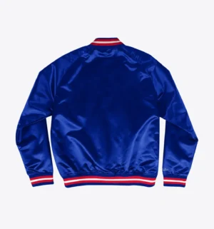 Alternative view of Atlanta Braves Lightweight Raglan Full-Snap Satin Varsity Jacket