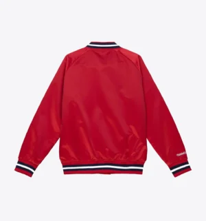 Alternative view of Los Angeles Angels Lightweight Raglan Full-Snap Satin Varsity Jacket