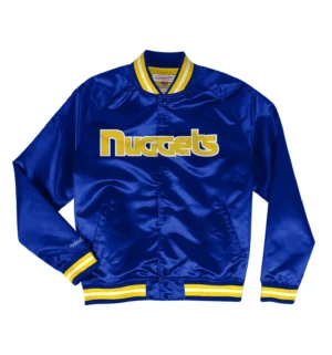Lightweight Raglan Satin Jacket Denver Nuggets