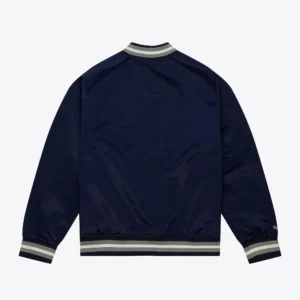 Alternative view of New York Yankees Lightweight Raglan Navy Satin Varsity Jacket