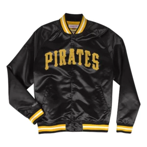 Pittsburgh Pirates Lightweight Raglan Satin Varsity Jacket