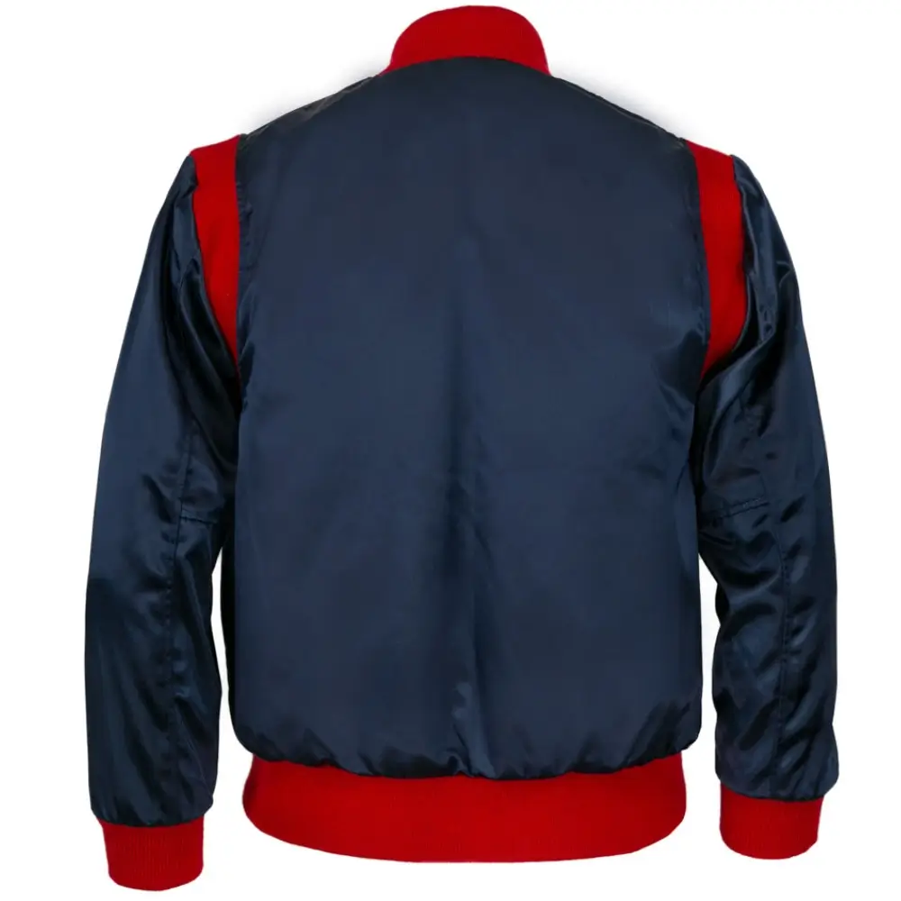 Los Angeles Angels Letterman 1961 Authentic Satin Varsity Zipper Jacket - Image 2
