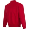 Los Angeles Angels Full-Snap Satin Varsity Red Jacket - Image 2