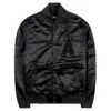 Los Angeles Angels Pro Standard Triple Black Full-Snap Satin Varsity Jacket