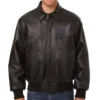 Los Angeles Clippers Bomber Varsity Full Leather Black Jacket