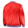 LA Clippers Red Hardwood Classics Throwback Wordmark Red Varsity Jacket - Image 3