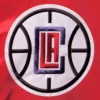 LA Clippers Starter The Diamond Classic Red Satin Varsity Jacket - Image 3