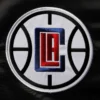 Los Angeles Clippers Starter The Enforcer Full-Snap Black & Red Satin Varsity Jacket - Image 3