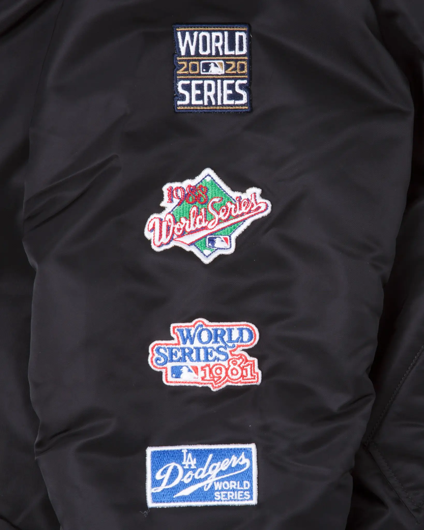 Los Angeles Dodgers MA-1 Satin Varsity Jacket - Image 6