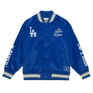 Los Angeles Dodgers Cooperstown Heavyweight BXR Pueblo Blue Varsity Jacket