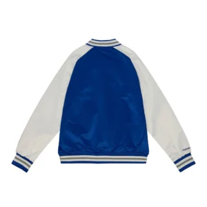 Alternative view of Los Angeles Dodgers Lightweight Raglan Blue & White Varsity Jacket