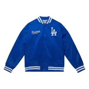 Los Angeles Dodgers Cooperstown Heavyweight City Collection Blue Varsity Jacket