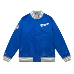 Los Angeles Dodgers Cooperstown Heavyweight Blue Satin Jacket