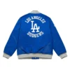 Los Angeles Dodgers Cooperstown Heavyweight Blue Satin Jacket - Image 2