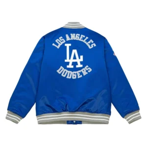 Alternative view of Los Angeles Dodgers Cooperstown Heavyweight Blue Satin Jacket
