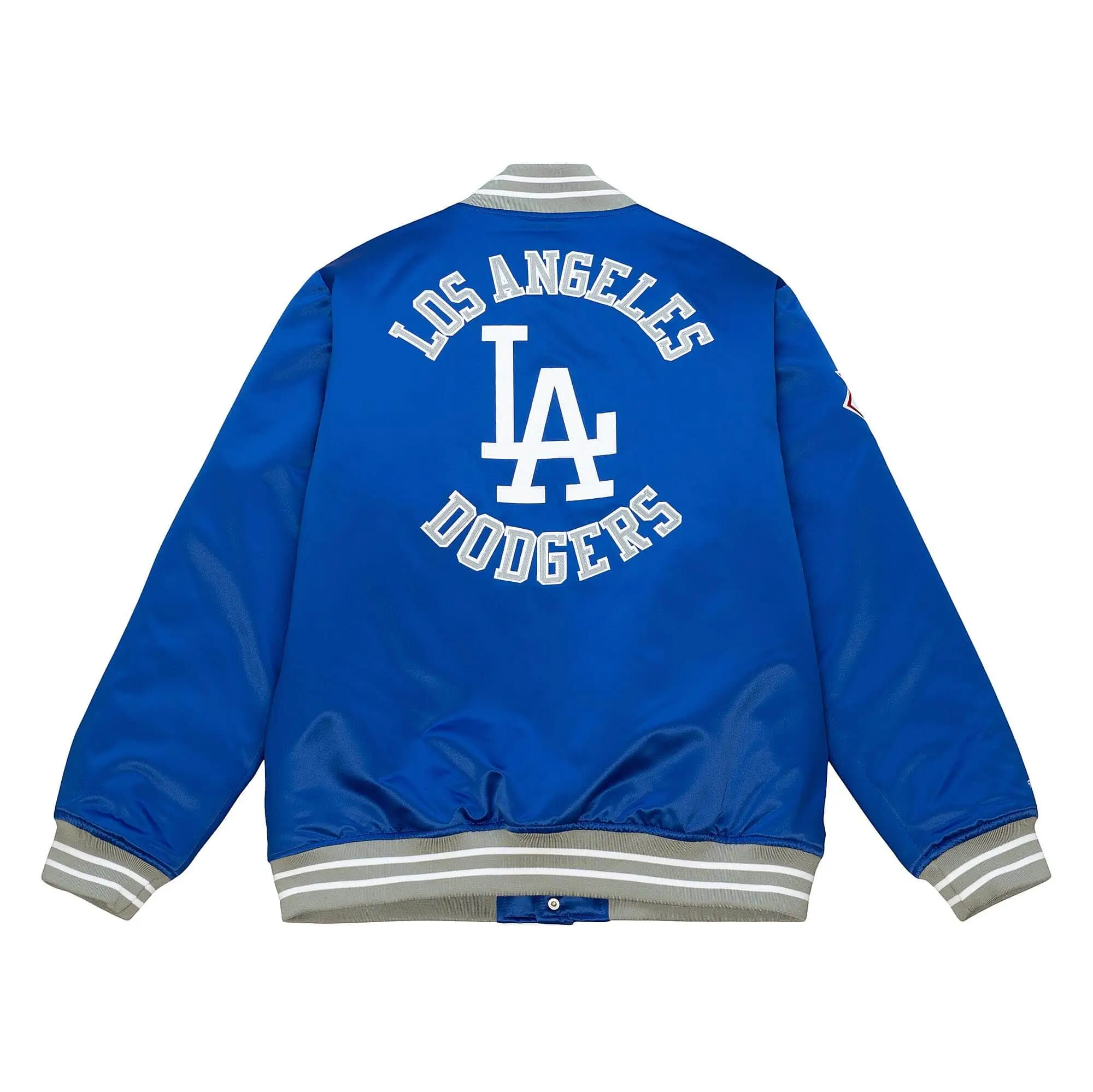 Los Angeles Dodgers Cooperstown Heavyweight Blue Satin Jacket - Image 2