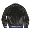 Los Angeles Dodgers Lightweight Raglan Satin Black Varsity Jacket - Image 2