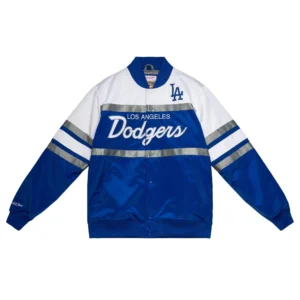 Alternative view of Los Angeles Dodgers Special Script Blue & White Varsity Jacket
