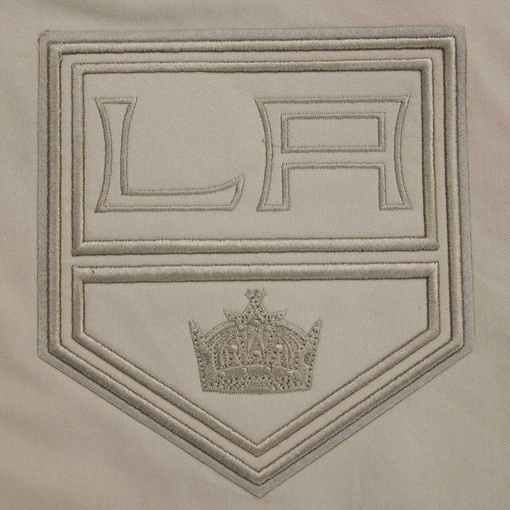 Los Angeles Kings Neutral Satin Varsity Jacket - Image 5