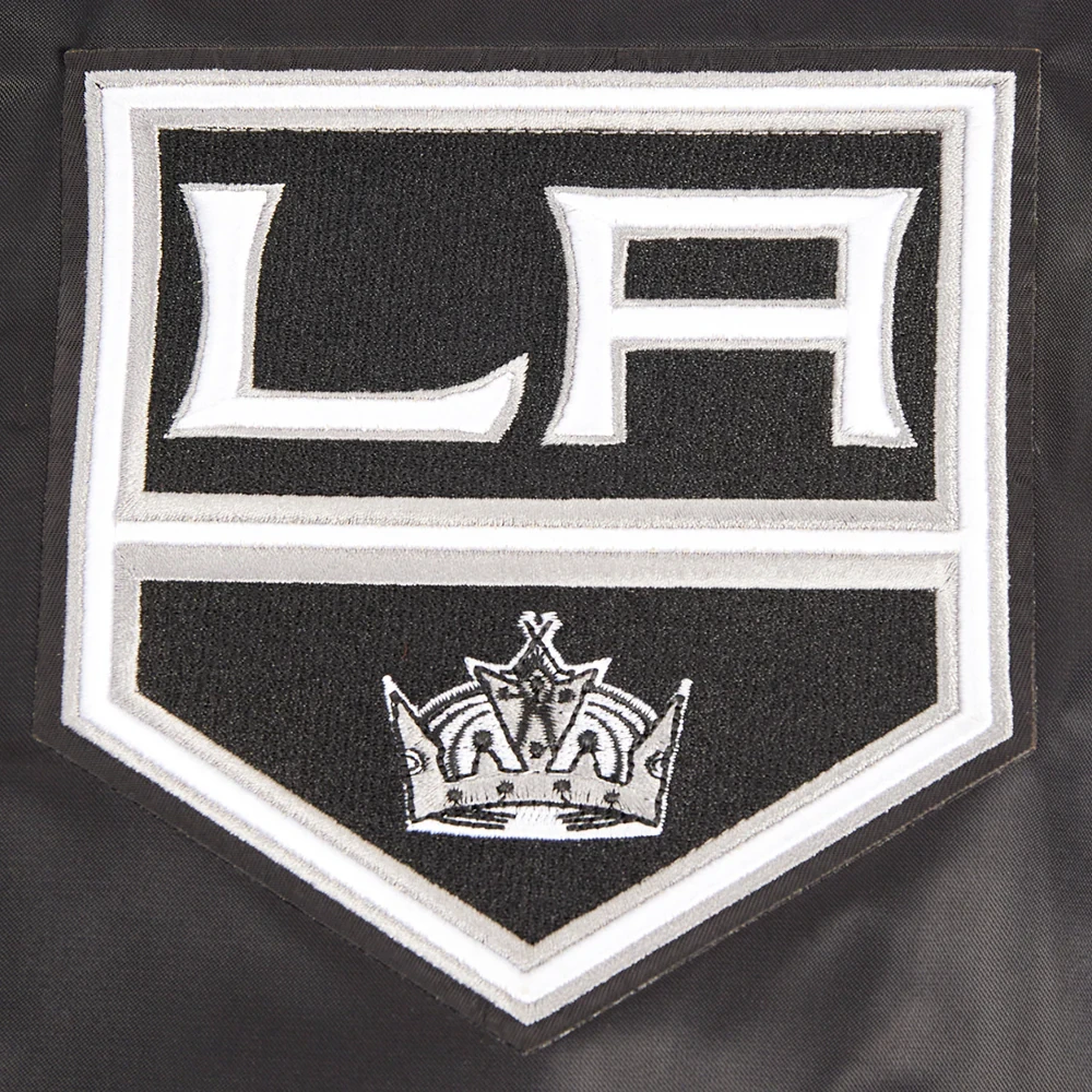 Los Angeles Kings Script Tail Satin Varsity Jacket - Image 5