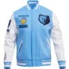Memphis Grizzlies Men's Classic Rib Wool & Leather Varsity Jacket