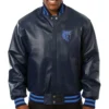 Memphis Grizzlies Full Leather Navy Varsity Jacket