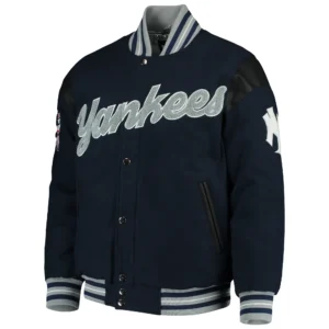 New York Yankees G-III Sports Letterman Game Ball Full-Snap Navy Varsity Jacket