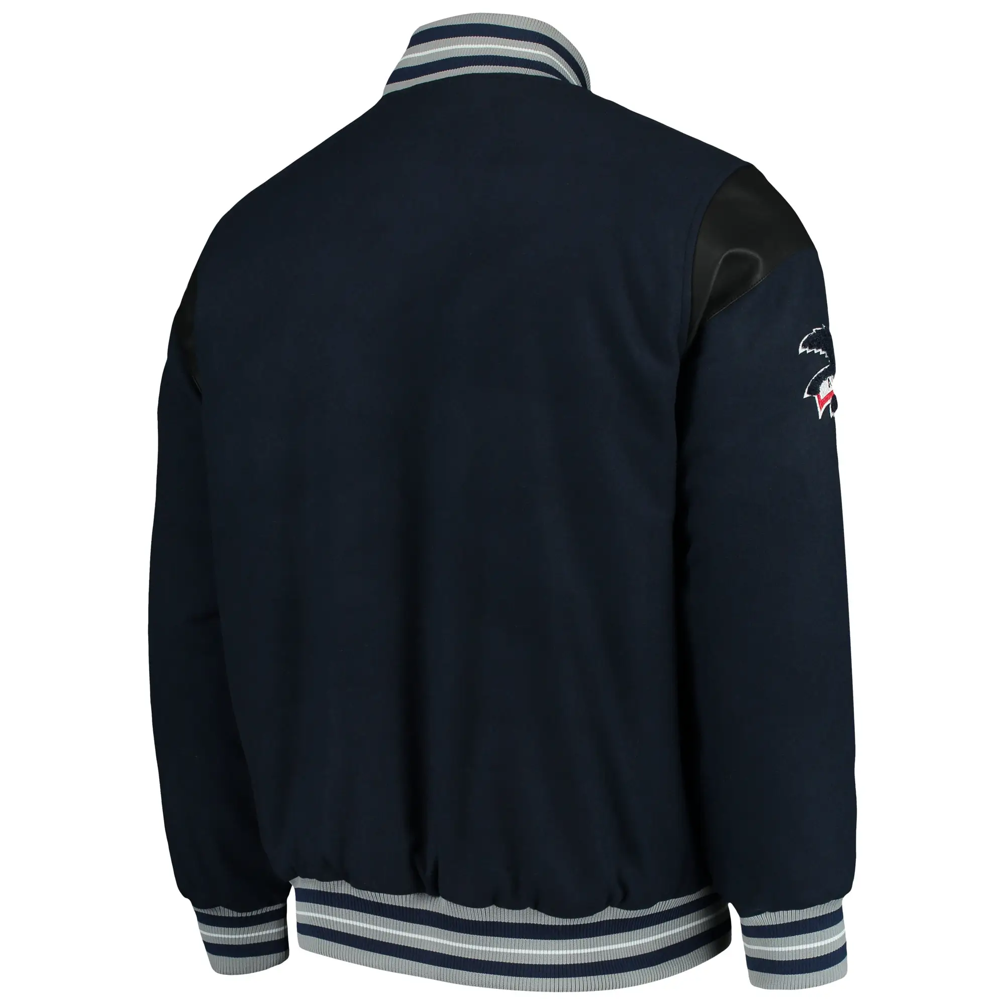 New York Yankees G-III Sports Letterman Game Ball Full-Snap Navy Varsity Jacket - Image 2