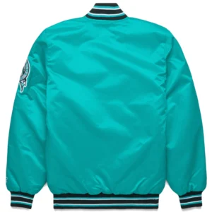 Alternative view of Miami Marlins Homage Starter Full-Snap Satin Varsity Jacket