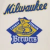 Milwaukee Brewers Baseball Team Players Wool & Leather Varsity Jacket - Image 3