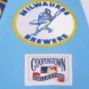 Milwaukee Brewers Baseball Team Players Wool & Leather Varsity Jacket - Image 4