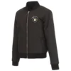 Milwaukee Brewers Reversible Full-Zip Black Fleece Varsity Jacket - Image 3