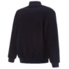 Milwaukee Brewers Reversible Navy Full Wool One Color Varsity Jacket - Image 3
