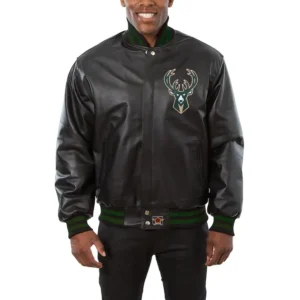 Milwaukee Bucks Full Leather Jacket