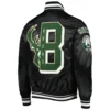 Milwaukee Bucks Pro Standard MashUp Capsule Black Satin Varsity Jacket - Image 2