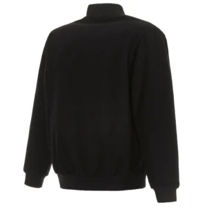 Alternative view of Milwaukee Bucks Reversible Black Full Wool One Color Varsity Jacket