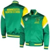 Minnesota North Stars Cooperstown Heavyweight Satin Varsity Jacket - Image 3