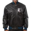 Minnesota Timberwolves Full Leather Black Varsity Jacket