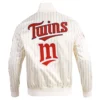 Minnesota Twins Pro Standard Cooperstown Pinstripe Full-Snap Satin Jacket - Image 2