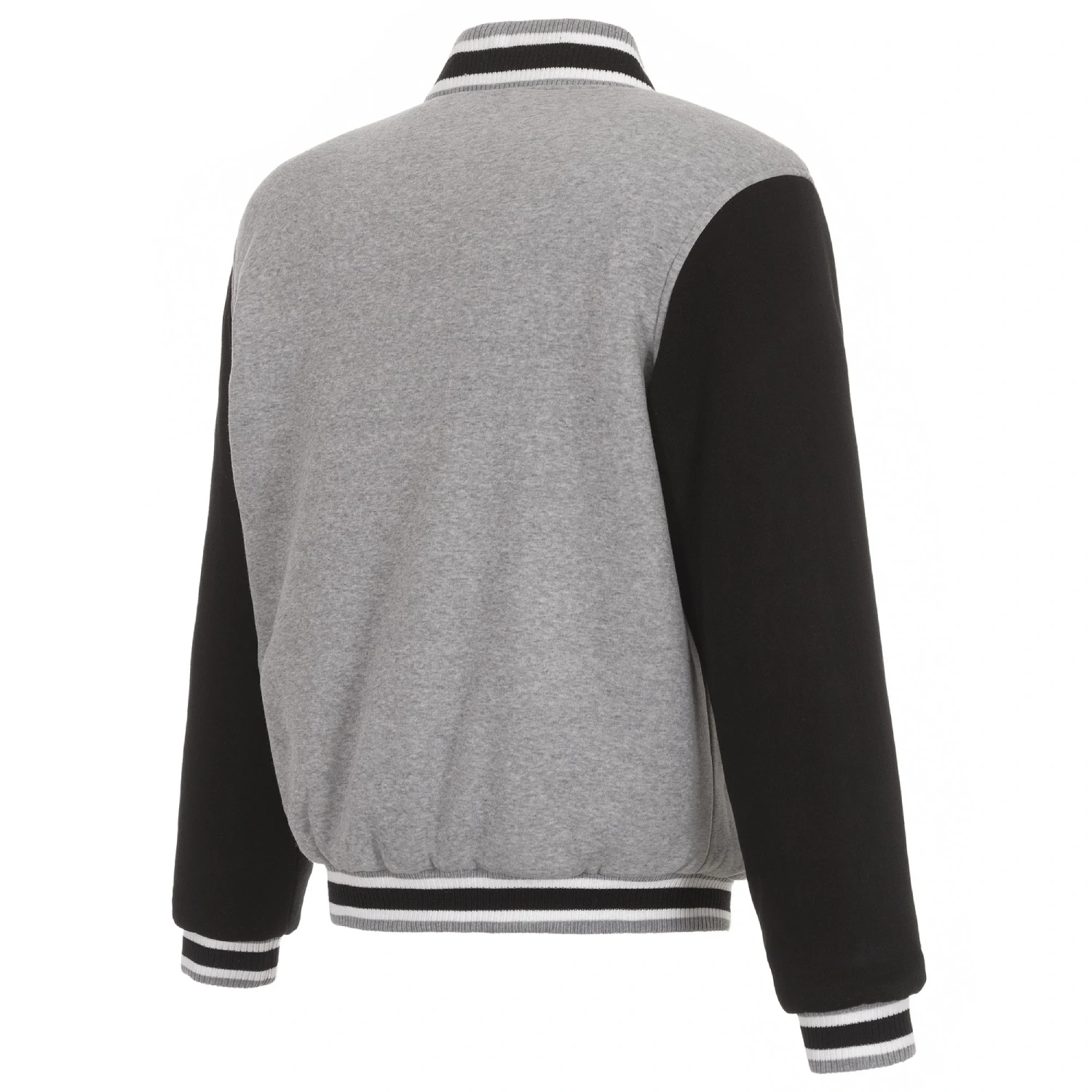 Minnesota Wild Reversible Gray & Black Full Wool Two Tone Varsity Jacket - Image 2