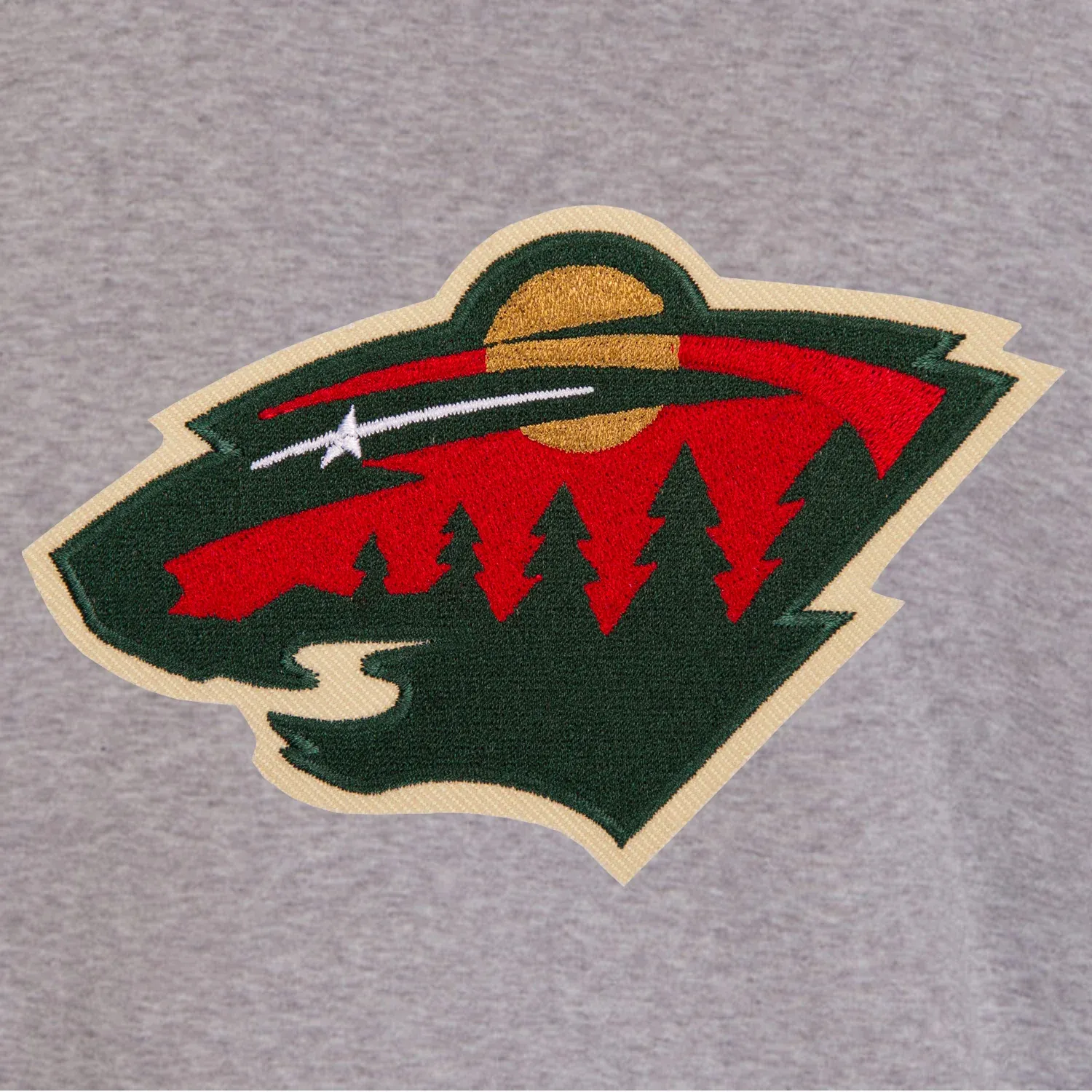Minnesota Wild Reversible Gray & Black Full Wool Two Tone Varsity Jacket - Image 4