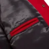 Montreal Canadiens OVO x NHL Red Full-Snap Varsity Jacket - Image 6