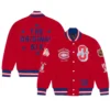 Montreal Canadiens OVO x NHL Red Full-Snap Varsity Jacket - Image 7