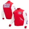 Montreal Canadiens Classic Red & White Varsity Jacket - Image 4