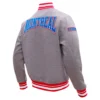 Alternative view of Montreal Canadiens Crest Emblem Wool Varsity Jacket