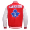 Montreal Canadiens Retro Classic Red & White Varsity Jacket - Image 4